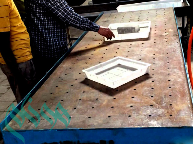 میز ویبره - میز ویبره سنگ مصنوعی نانو سمنت پلاست - میز ویبره موزاییک سمنت پلاست کوچک
