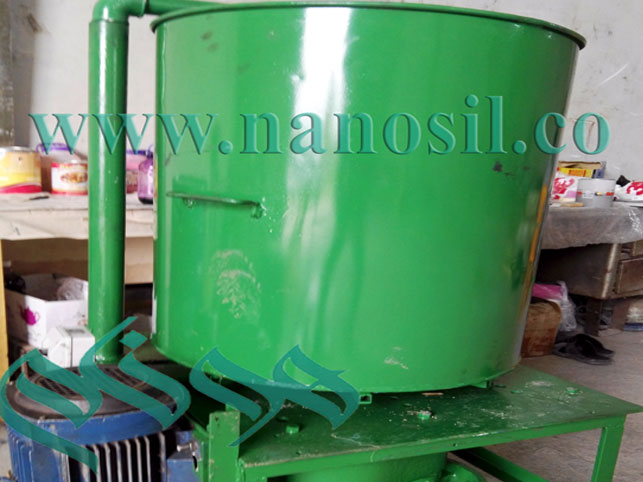 artificial stone cultured marble mixer- میکسر آزمایشگاهی با ظرفیت ۱۰۰ الی ۱۵۰ کیلوگرم مرمر و گرانیت مصنوعی - روش میکس دورانی با بازوی مکانیکی