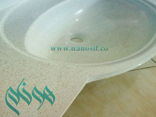 سینک پلیمری سنگ مصنوعی کورین cultured marble artificial stone granite سنگ دستشویی کابینت سنگ اوپن 