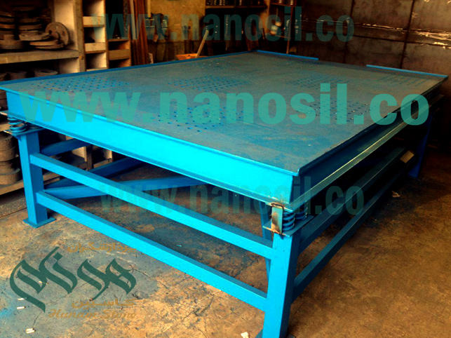 Standard Vibrating Stand Production of Artificial Nano Cement Plast | The vibrating table produces rocks of 200 * 300 centimeters of antique stones
