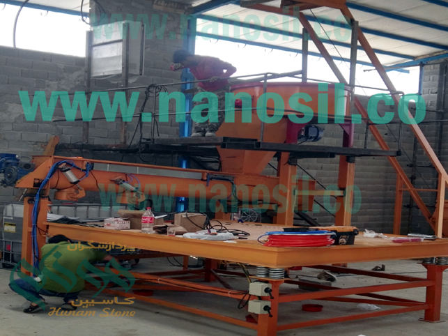 Semi-automatic artificial stone production line software installation